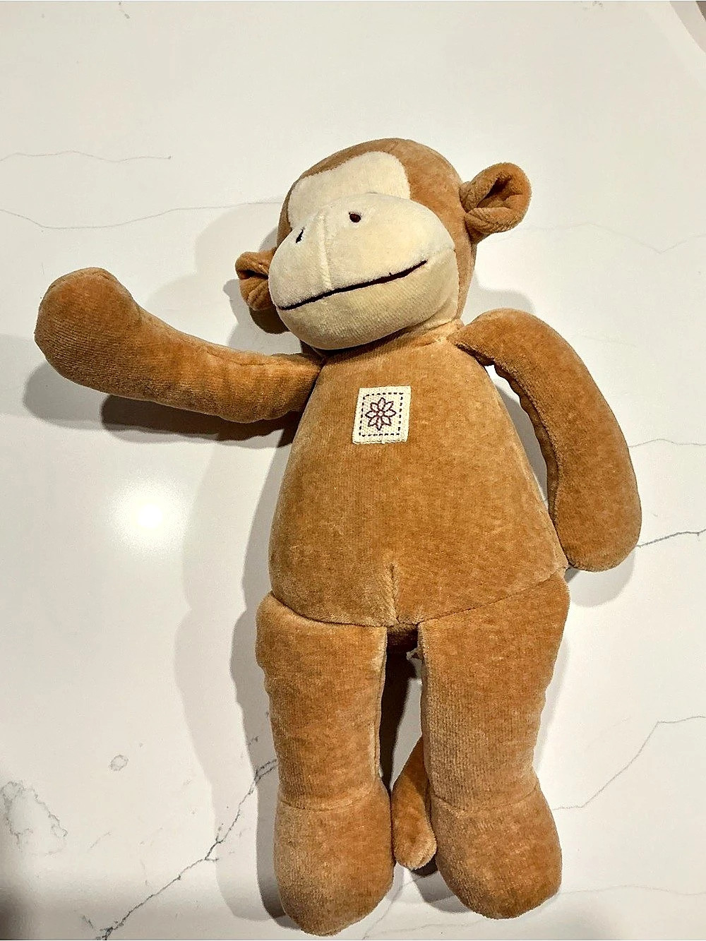 miYim Simply Organic Monkey Plush Brown Stuffed Animal